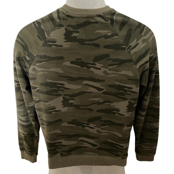 Lucky BRAND Camo Sweatshirt Women SP Small Petite - Picture 3 of 5